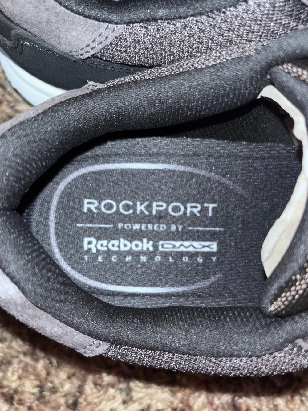 Rockport DMX Corvin RMDMXCORVIN Mens Gray Suede Lifestyle Sneakers Shoes Size 9W